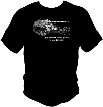 2019 Гореща Лятна Разпродажба на Мъжки t-shirt Немски Rhino Резервоар Глад Втората Световна тениска Пантера, Тигър PzrIV Tamiya FOW ASL