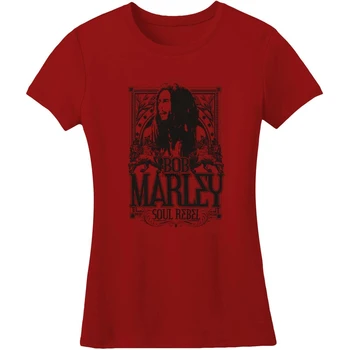 Bob Marley Soul Rebel Label Jr Junior Top Red