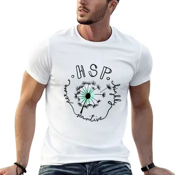 HSP - високо-чувствителен човек - Тениска с глухарче, тениски оверсайз, бързосъхнеща тениска, мъжки дрехи