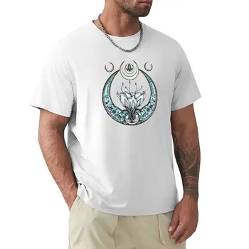 Лунен цветя в пастелни тонове, тениска с потребителски графики, създайте своя собствена тениска голям размер за мъже