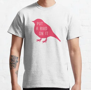 Нанесете върху него птица Тениска Red Edition тениски за мъже в тежка категория облекла за мъже черни тениски мъжки дрехи