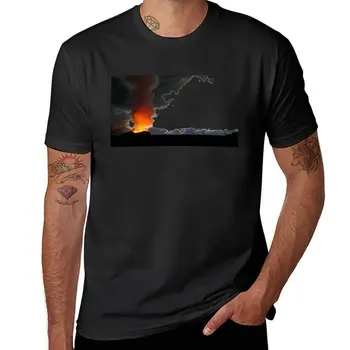 Нова тениска Kilauea East Rift Zone Fissure 8 в имението Лейлани в Хавай, облекла в стил хипи, тениска с къс ръкав, мъжки t-shirt