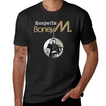 Нова тениска Rasputin Boney M тениска нова версия, тениска оверсайз, реколта тениска, мъжки тениски в плътно прилепнали.