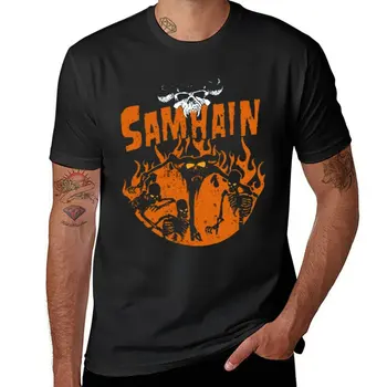 Нова тениска The Untold Story Of Samhain Band, реколта дрехи, забавна тениска, мъжки графични тениски, комплект