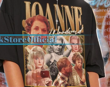 Реколта риза JOANNE WOODWARD Тениска Joanne Woodward Homage Тениски Joanne Woodward Фен на Джоан Удуърд Пуловер в Ретро стил 90-те, Джоан По