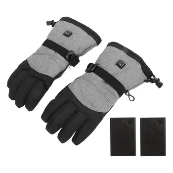 Ръкавици за отопление на ръце, непромокаеми ръкавици за отопление, работещи на батерии, Меки и удобни, с 3 регулировками скоростта, 1 чифт за каране на ски, езда