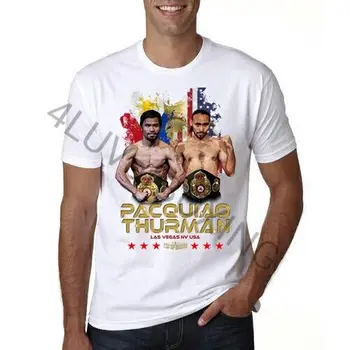 Светът бокс тениска Мани Pacquiao срещу Кит Турмана 4LUVofBOXING, нови дрехи