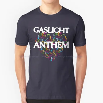Тениска Gaslight Anthem от 100% памук Тениска Celt Пънк Expectations Tga Blink 182 Gaslighting The Gaslight Anthem Химн на Газ светлина