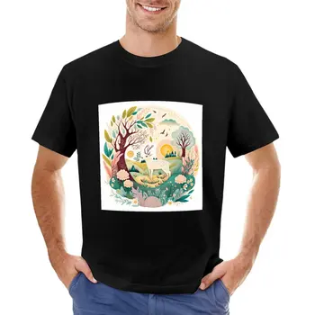 Тениска Ostara Sunrise, сладък потник, тениска оверсайз, тениски по поръчка, мъжки ризи с дълъг ръкав
