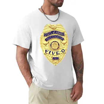 Тениска с емблема на Hawaii Five 0, тениска с домашен любимец принтом за момчета, забавна тениска, тениски с къс ръкав, ризи с графичен дизайн, мъжки t-shirt