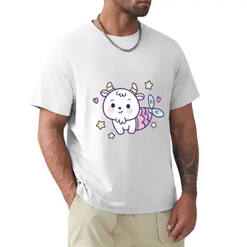 Тениска с изображение на Козирога с модел тениска за момче, эстетичная облекло, тениски за по-големи и високи мъже