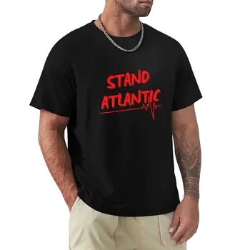 Тениска с логото на Stand Atlantic Band - Vitals, бързосъхнеща тениска за момче, спортни ризи, мъжки