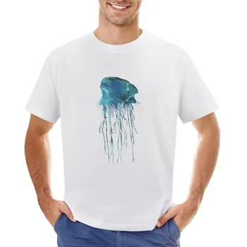 тениска с медуза, кавайная дрехи, дизайнерска тениска оверсайз в стил аниме за мъже
