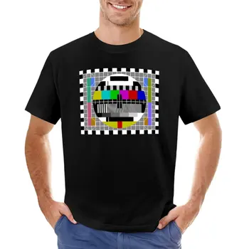 Тениска с тестовым модел за телевизор, летен топ, бързо съхнещи мъжки тениски високата pack
