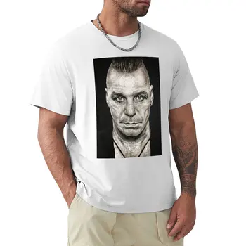 Тениска Тилля Линдеманна, тениска за момчета, естетична дрехи с аниме, бели тениски за момчета, тениски за мъже с шарени