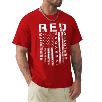 Червена петък - не Забравяйте всички, разгъната тениска, тениски големи размери, бързосъхнеща тениска, тениски, мъжки ризи с дълъг ръкав